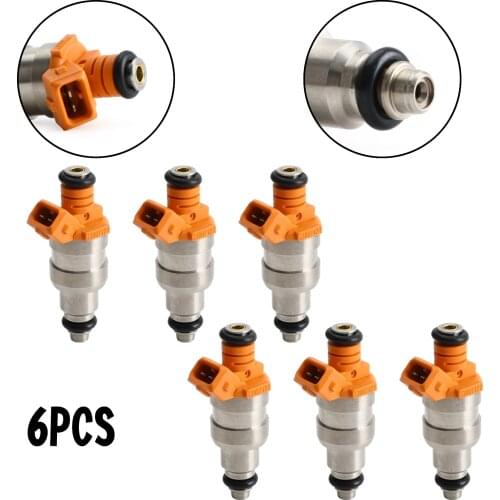 Artudatech 6pcs Fuel Injectors 33007127 fits For Wrangler Cherokee YJ 1987-1998 I6 4.0L Car Accessories