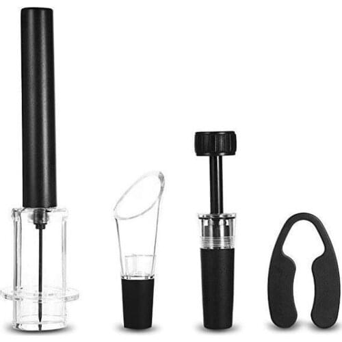 Air Pump Wine Bottle Opener Air Pressure Vacuum Red Wine Stopper Beer Lid Opener Corkscrew Corks Out Tool Stainless Steel Pin