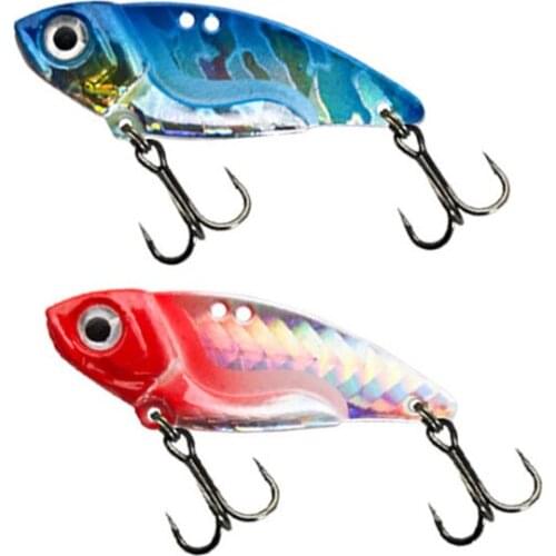 Whopper Plopper Black Minnow Blade Bait Metal Mini VIB Fishing Lures Wobbler Vibration Baits Tackle for Trout Bass Pike Perch