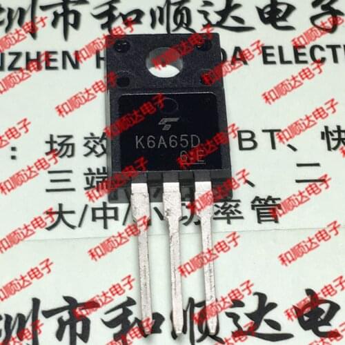 10pcs/lot K6A65D TK6A65D New stock TO-220F 650V 6A