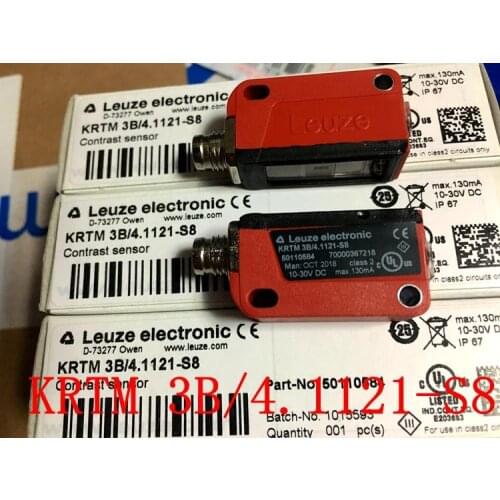 100% New Original Leuze Color Sensor KRTM 3B / 4.1121-S8 PNP Output 50110584