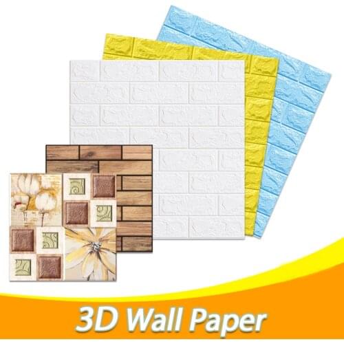 35x35cm 3d Wallpaper Brick Pattern Sticker Waterproof Sticker Home Decoration 3d Self-adhesive Wallpaper Wall Sticker
