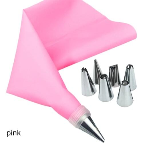 6Pcs Nozzle Sets Kitchen Accessories Cake Decorating Tools DIY Cake 8Pcs Stainless Steel Pastry Tips Plastic Nozzle Converter