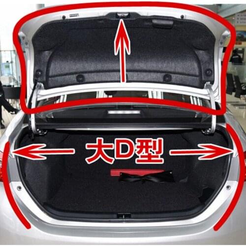 Car big D small D soundproof sealing strip car accessories for Nissan Teana X-Trail Qashqai Livina Sylphy Tiida Sunny March