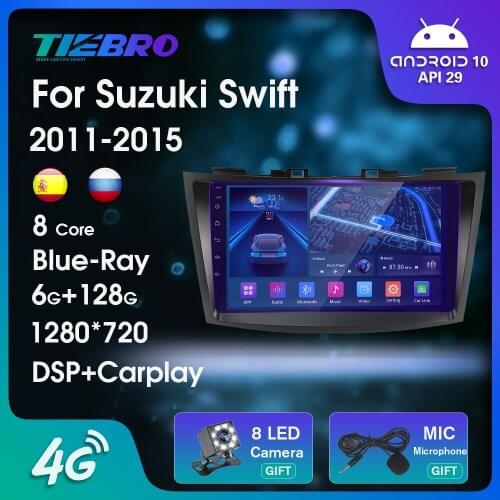 IPS Android10 Car Radio For Suzuki Swift 2011-2015 GPS Navigation Car Multimedia Player Auto Radio Car Receiver NO 2DIN DVD IGO