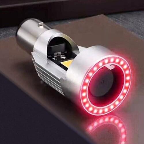 BA20D H4 LED Motorcycle Headlight Bulb 25W Blue Red Angel eye Scooter Motorbike Headlamp Light Bulb DRL 12V 24V Fog Lights