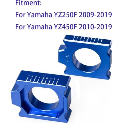 Motorcycle Rear Axle Block Chain Adjuster For Yamaha YZ250F YZ450F 2010 - 2020 2018 2019 YZ 250F 450F YZF 250 450 Accessories