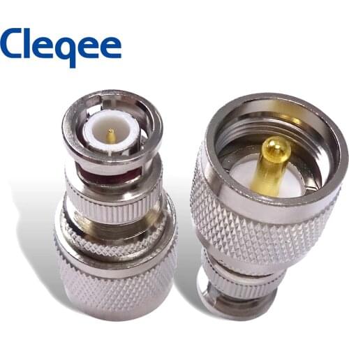 Cleqee 1PC BNC Male to UHF PL259 Male Plug RF Adapter Connector Coaxial For Radio Antenna Accessories C20065