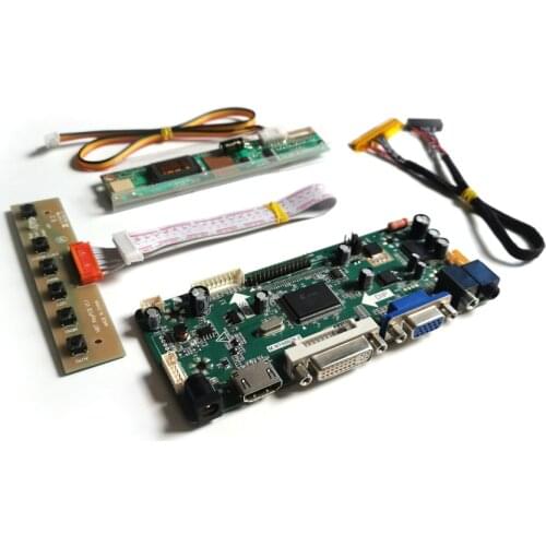 For N150X3-L09/L0A VGA DVI LCD monitor panel LVDS 30Pin CCFL M.NT68676 display controller drive card 1024*768 15" DIY kit