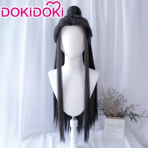 DokiDoki Manga Heaven Officials Blessing Cosplay Wig Xie Lian Long Black Hair Tian Guan Ci Fu Cosplay Ancientry Universal Wig