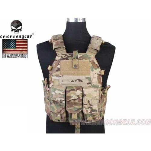 Emersongear Molle Tactical Vest Airsoft Combat 094K M4 Pouch Vest Multicam EM7356