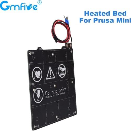GmFive Magnetic Heatbed Steel Plate Sheet 202x186x2mm 24V For Prusa MINI 3D Printer Hotbed Heated bed 3D Printer Parts