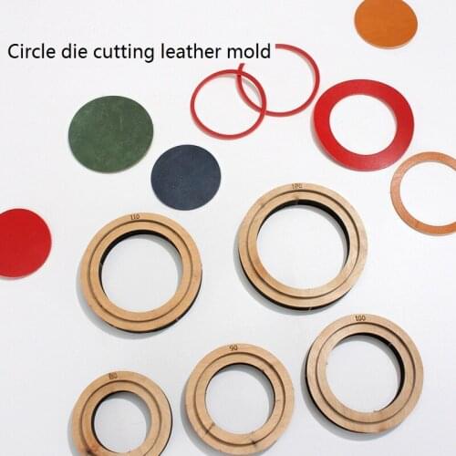 Circle Die Cutting Leather Mold, Circular Handmade Puncher Leather Cutting Mold Die Leatherware Craft Treatment Template Cutter