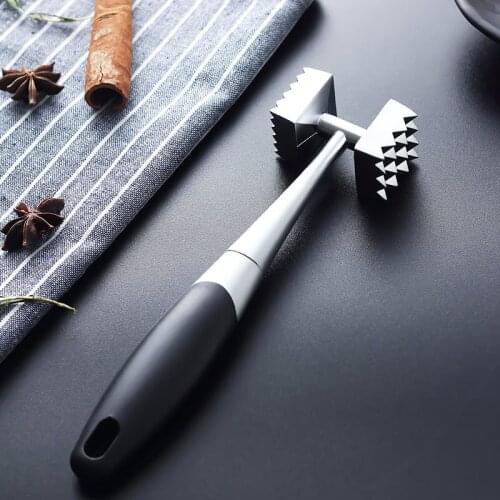 Kitchen knocking steak burdock 304 stainless steel tender home loose meat hammer