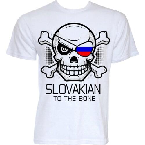 100 % Cotton Summer Fashion For Short Sleeve Slovakian Slovak T-Shirts Mens Funny Cool Novelty Flag Joke Rude Gifts T-Shirt