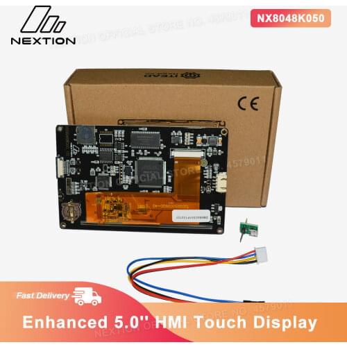 Nextion Enhanced NX8048K050 - 5.0'' HMI LCD Touch Display Module Screen Built-in RTC / Larger Flash Capacity / Faster MCU Clock