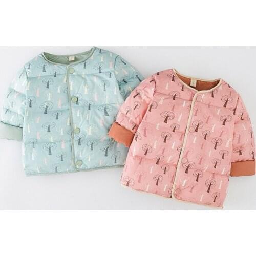 New Childrens Winter Leisure Cartoon Jackets Kids Down Coat Baby Warm Jacket Winter Outerwear Clothes For Boys and Girls 2-8Y