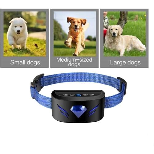 Pet Dog Training Collar Rechargeable Automatic No Bark Digital Display Waterproof Dog No Bow-Wow Accessories Anti Barking Collar