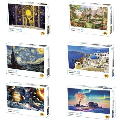 TD ZW Puzzles 1000 Pieces Adult Puzzle Jigsaw Montessori Paper Puzzles Adulto Toys 1000 Pieces Puzzle 3d Antistress Toy