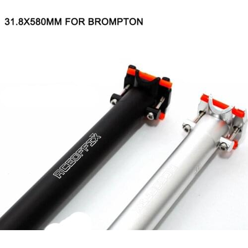 410g Bicycle Seatpost for Brompton Bike 31.8 mm x 580 mm bicycle seatpost anemos YR YT Folding bike aluminum alloy