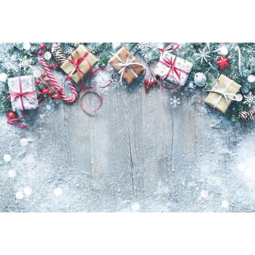 Christmas Backdrop Branches Nuts Snowflake Wooden Boards Photography Backgrounds For Baby Child Portrait Home Decor Photo Studio