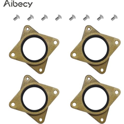 Aibecy 4pcs Brass & Rubber Stepper Motor Damper Shock Absorber Pad with Screws for Ender 3/Ender 3 Pro 3D Printer