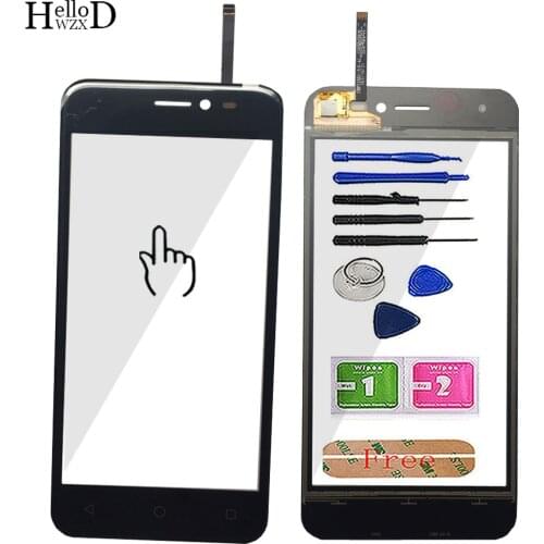5.0'' Touch Screen Glass For Wiko Y50 Touch Screen Glass Digitizer Panel Front Glass Lens Sensor Mobile Tools Adhesive