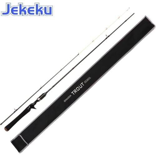 JEKEKU 1.91m 24+30T Carbon UL Fishing Rod Solid Tip Sensation Spinnin Fishing Rod Rock Fishing Trout Rod Baitcasting Fishing Rod