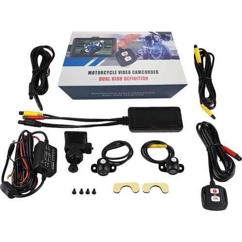 Motorcycle DVR SE100 3.0" Camera 1080P HD Dual Lens Front Rear Driving Recorder Motorbike Night Vision Dashcam Camera