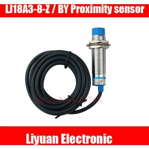 2pcs LJ18A3-8-Z / BY Proximity sensor / DC 6-36V PNP Three-wire M18 metal detection sensor / proximity switch 0-8mm