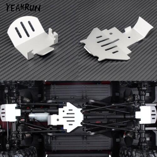 YEAHRUN TRX4 Aluminum Alloy Chassis Armor Axle Protector Skid Plate for TRAXXAS TRX-4 1/10 RC Crawler Car Parts