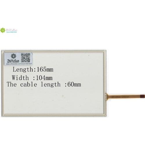 ZhiYuSun wholes KDT-2502 165mm*104mm 7inch 4 lins Touch Screen glass touchsensor 165*104touchglass digitizer GLASS Good