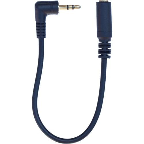 1PCS 3 Pole stereo 3.5mm Male to 2.5 mm Female Jack 90 Right Angled 3.5mm to 2.5 mm Male To Female Audio Adaptor Cable Cord