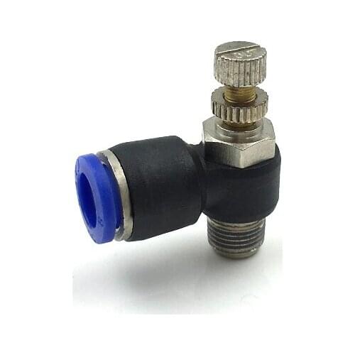 5 pcs SL Pneumatic Throttle Valve Quick Air Fitting Connector Push In Tube Flow Controller OD4 6 8 10 12 14 16MM
