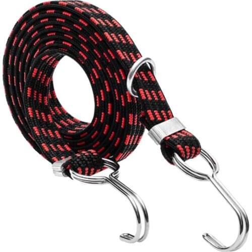 Bike Accessories Durable Bicycle Hook Tie Bungee Elastic Cord Luggage Strap Rope Elastic Cord Strap Tie Fixed Banding Hook