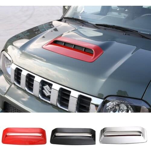 SHINEKA Auto Engine Air Flow Intake Hood Scoop Vent Cover Trim Decoration ABS Car Styling Accessories For Suzuki Jimny 2012-2015