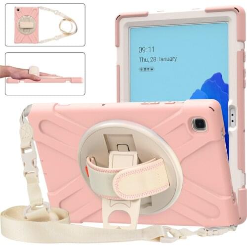 Case for Samsung Tab A7 10.4 2020 Heavy Duty Rugged Shockproof Cover Hand+Neck Strap Tab A 10.4 2020 Case SM-T500 T505 SM-T505