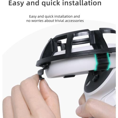 Black Anti-collision VR Touch Controller Protective Cages For Oculus Quest 2 VR Controller Cage Guard For Oculus Quest 2