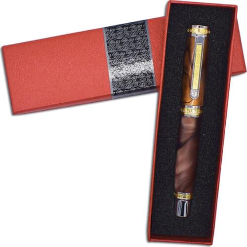 Colourful paper pen box(red with pattern) RZ-PPB04-R