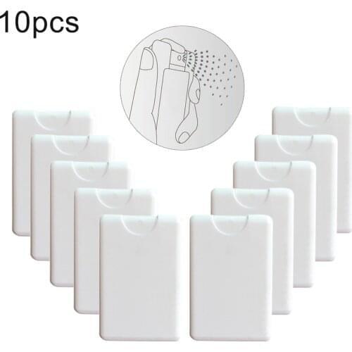 10pcs 20ml Perfume Spray Bottles Empty Cosmetic Container Card Shape Perfume Essential Oil Bottle Beauty Essential Makeup Tools