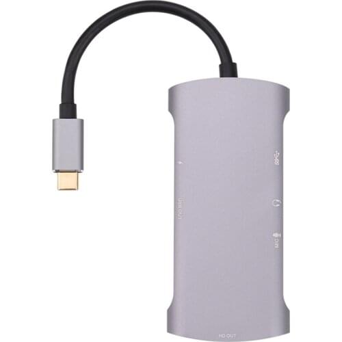 Type C to HDMI-Compatible 6-In-1 Loop Out Capture Card