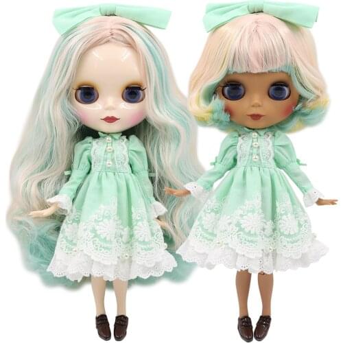 ICY DBS Blyth Doll joint body white skin dark skin colorful hair 30cm toy 1/6 bjd girls birthday gift