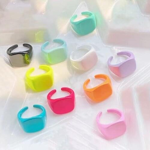 10Piece Summer color Rings Mix color Smooth Enamel jewelry rings accessories jewels jewelry party ring Enamel rings 51678