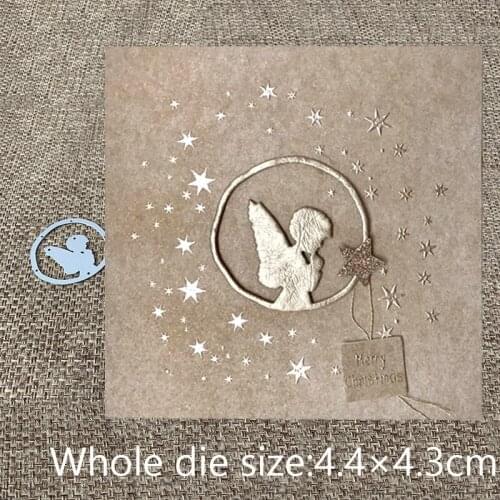 XLDesign Craft Metal Cutting Die cut dies angel in circle decoration scrapbooking Album Paper Card Craft Embossing die cuts