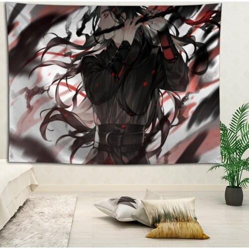 Hot Sale Custom Anime Mo Dao Zu Shi Printed Tapestry Background Decorative Tapestry Various Sizes Wall Hanging Decor