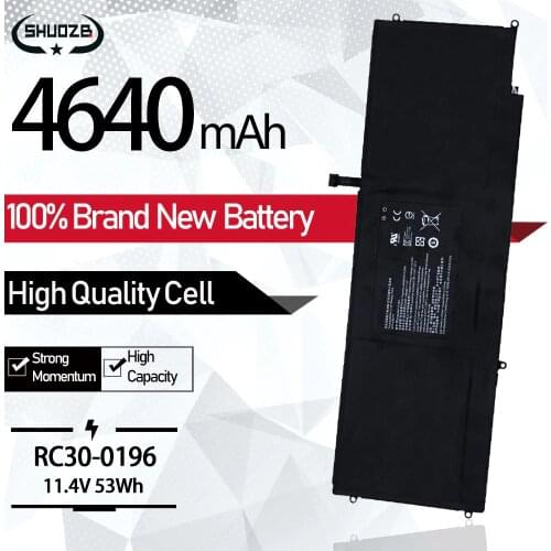 New HAZEL RC30-0196 RZ09-0196 53Wh Laptop Battery for Razer Blade Stealth 2016 v2 i7-7500U RZ09-0239 13.3" Touch QHD I7-8550u