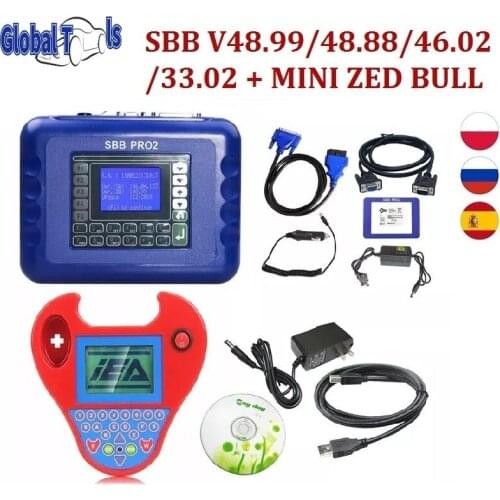 The latest smart Zed Bull key programmer Mini ZED BULL V508 tokenless multi-language key programmer