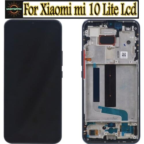 Original For Xiaomi Mi 10 Lite LCD Display Touch Screen Digitizer Assembly Replacement M2002J9G Lcd For Xiaomi Mi 10 Lite 5g Lcd