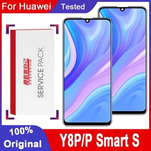 New Original 6.3" Display Replacement For Huawei Y8p 2020 AQM-L21 LCD Touch Screen Digitizer Assembly For Huawei P smart S LCD