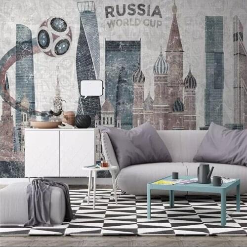 Wellyu Custom wallpaper Russian European modern minimalist city architecture TV background wall custom large mural wallpaper